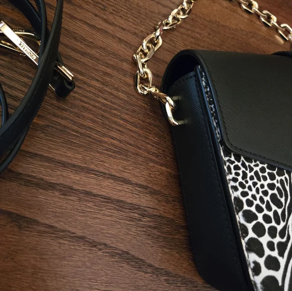 New Michael Kors Carmen black leather & haircalf handbag & wallet set - Picture 11 of 15